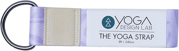yogadesignlab YOGA DESIGN LAB | The Yoga Strap | Luxurious, Extra Long, Super Soft, Eco Printed | Studio Quality, Adjustable | Safely Stretch Further and Hold Longer | 8 ft Long-GravixFit
