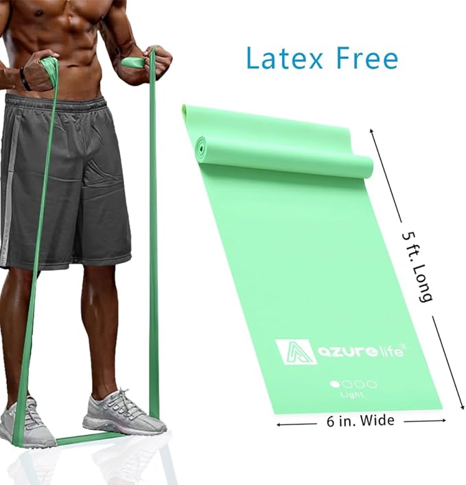 Professional 8 Yards Bulk Resistance Bands Rolls or 5,6,7 ft. Long Non-Latex Elastic Exercise Bands, Stretch Bands for PT, Yoga, Pilates, Rehab, at-Home or The Gym Workouts-GravixFit