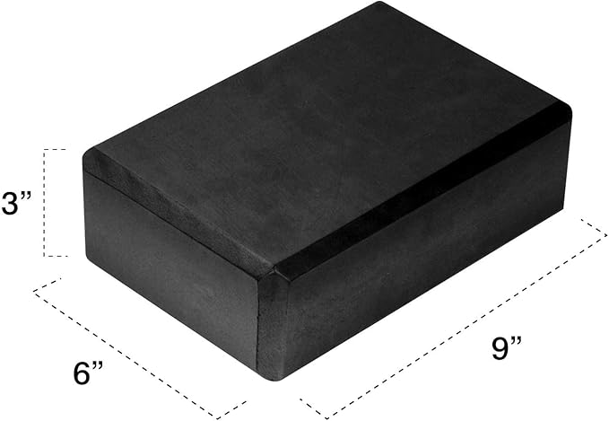 Gaiam Yoga Block - Supportive Latex-Free Eva Foam - Soft Non-Slip Surface with Beveled Edges for Yoga, Pilates, Meditation - Yoga Accessories for Stability, Balance, Deepen Stretches-GravixFit