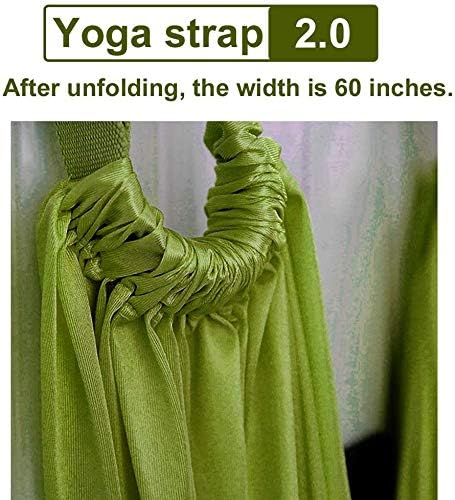 Yoga Stretching Strap, Adjustable Height Leg Stretcher Waist Back Stretch Band Aerial Yoga, Anti-gravity Inversion Exercises Door Flexibility Tensile Trainer for Rehab Pilates Dance Splits-GravixFit