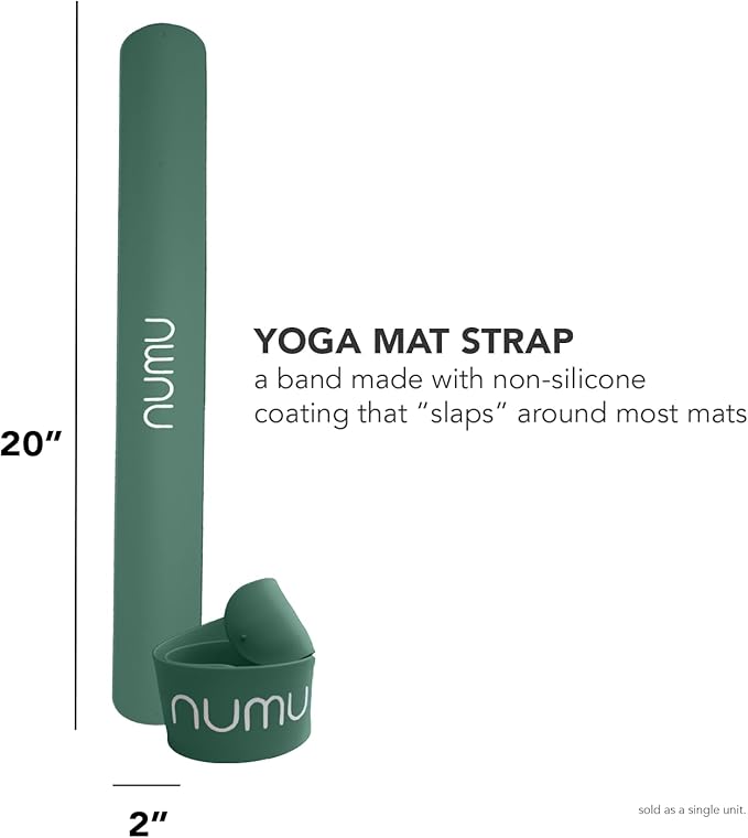 Numu Yoga Mat Strap Slap Band - Easy Snap On to Keep Exercise Mat Tightly Rolled and Secured for Yoga Mat Storage and Travel-GravixFit