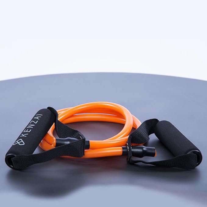 Kenzai Resistance Bands Exercise Set with Handles, Multi-Color Fitness Tubes, Strength Training Equipment for Home Workouts-GravixFit