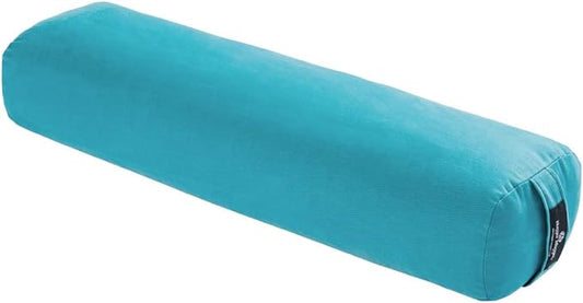 Hugger Mugger Junior Yoga Bolster - Narrower Profile, Very Firm, Great for Smaller Yogis, Heart-Opening poses or Under the Knees, Handmade in USA-GravixFit