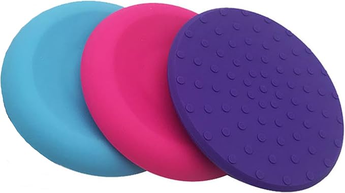 Silicone disc yoga anti-slip mat, fitness sports knee and elbow pads disc mat(Light Blue)-GravixFit