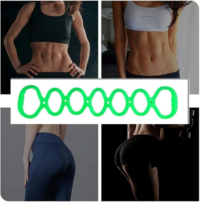 7 Ring Stretch Resistance Exercise Band, BetterJonny Workout Bands Yoga Stretching，Foot, Leg and Arm Exerciser for Home or Fitness Center Workout Walking Exercise-GravixFit