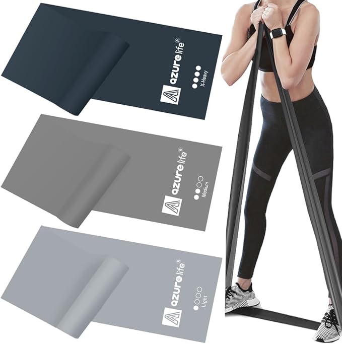 Resistance Bands,Professional Long Non-Latex Elastic Stretch Bands,Exercise Bands for Physical Therapy, Yoga, Pilates, Rehab, at-Home or The Gym Workouts, Strength Training-GravixFit