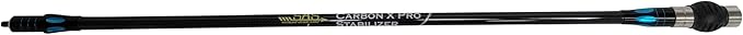 SAS Carbon X Pro Bow Stabilizer Main Bar for Compound Bows with Dampener and Weights Ultra Lightweight 27in 30in