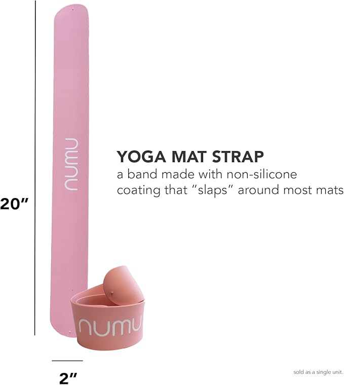 Numu Yoga Mat Strap Slap Band - Easy Snap On to Keep Exercise Mat Tightly Rolled and Secured for Yoga Mat Storage and Travel-GravixFit