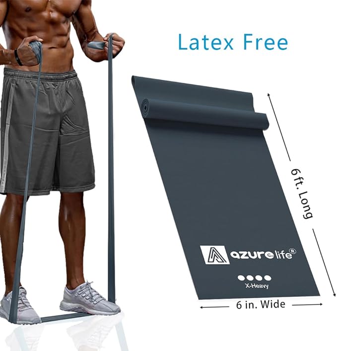 Professional 8 Yards Bulk Resistance Bands Rolls or 5,6,7 ft. Long Non-Latex Elastic Exercise Bands, Stretch Bands for PT, Yoga, Pilates, Rehab, at-Home or The Gym Workouts-GravixFit