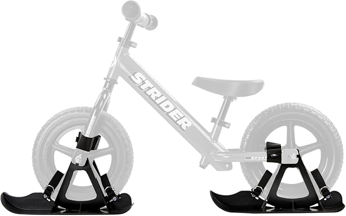 Strider 12??Snow Skis Set - Transform Balance Bike into Sled - Fits All Our 12??Balance Bikes - For Kids 1 to 4 Years - Tool-Free Assembly