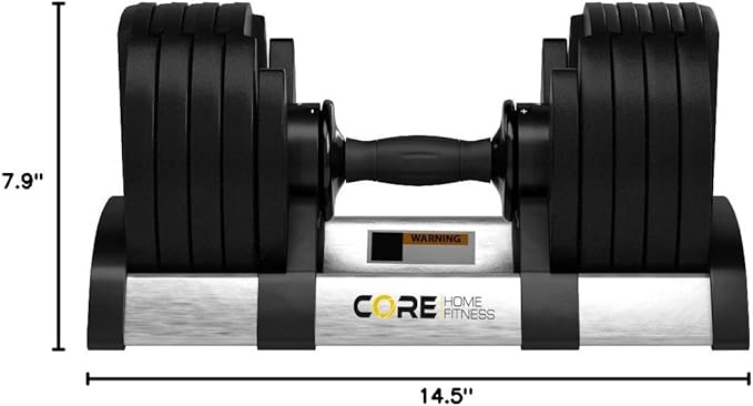 Core Fitness® Adjustable Dumbbell Weight Set by Affordable Dumbbells-GravixFit
