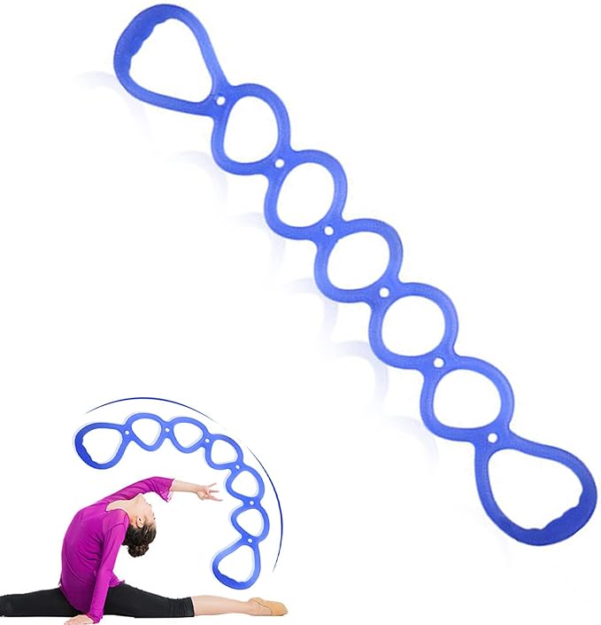 7 Ring Stretch Resistance Exercise Band, BetterJonny Workout Bands Yoga Stretching，Foot, Leg and Arm Exerciser for Home or Fitness Center Workout Walking Exercise-GravixFit