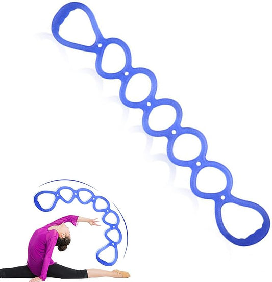 7 Ring Stretch Resistance Exercise Band, BetterJonny Workout Bands Yoga Stretching，Foot, Leg and Arm Exerciser for Home or Fitness Center Workout Walking Exercise-GravixFit
