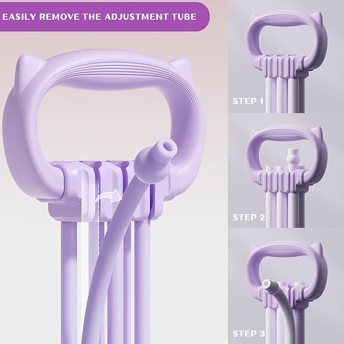 Resistance Bands with Handles, Single Resistance Bands, Exercise Bands with Comfortable Handles, Resistance Training, Physical Therapy, Home Workouts, Fitness, Pilates-GravixFit