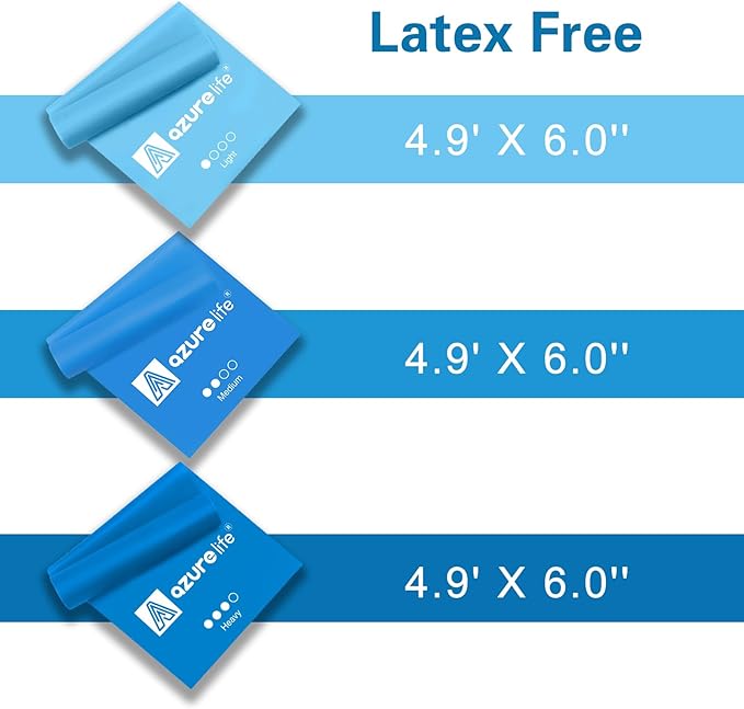 Resistance Bands,Professional Long Non-Latex Elastic Stretch Bands,Exercise Bands for Physical Therapy, Yoga, Pilates, Rehab, at-Home or The Gym Workouts, Strength Training-GravixFit