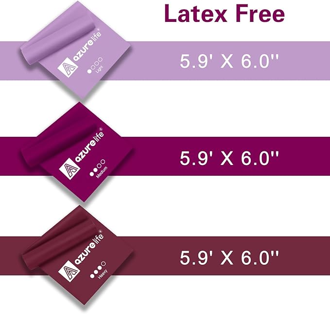 Resistance Bands,Professional Long Non-Latex Elastic Stretch Bands,Exercise Bands for Physical Therapy, Yoga, Pilates, Rehab, at-Home or The Gym Workouts, Strength Training-GravixFit