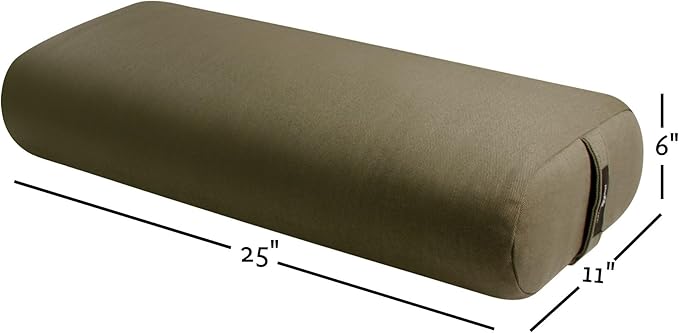 Hugger Mugger Standard Yoga Bolster - Firm, Supportive, Handmade, Durable-GravixFit