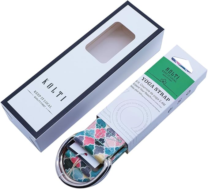 Yoga Exercise Adjustable Straps 8FT with Durable D-Ring for Pilates & Gym Workouts | Hold Poses, Stretch, Improve Flexibility & Maintain Balance-GravixFit