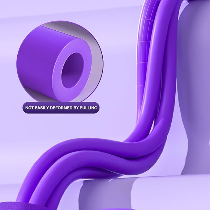 6 Tube Pedal Ankle Puller with 8 Shape Resistance Band, Fitness Resistance Bands for Women, Exercise Bands with Handles, Workout Bands for Abdomen, Waist, Leg, Hip-GravixFit