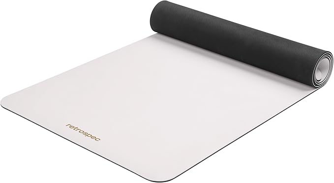 Retrospec Laguna 5mm Yoga Mat - Fitness Mat for Women, Men & Children, Slip-Resistant and Moisture Absorbing Exercise Mat for Home, Pilates, Yoga and Floor Workouts-GravixFit