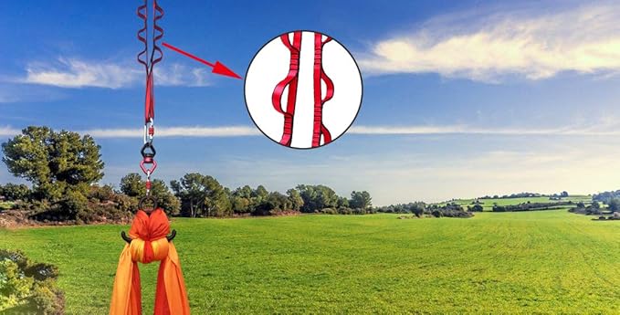 FOSER 2pcs Daisy Chains, Yoga Hammock Extension Strap, Adjustable Nylon Strap Fitness Pilates and Exercise Extend Strap-GravixFit