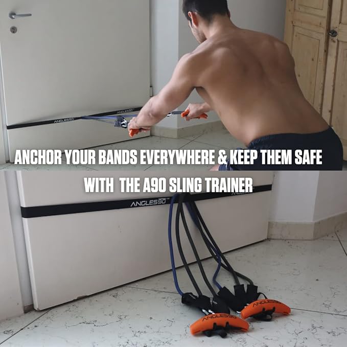 Angles90 Resistance Bands - Combine Resistance, Suspension & Weight Training - Home Workout Equipment-GravixFit