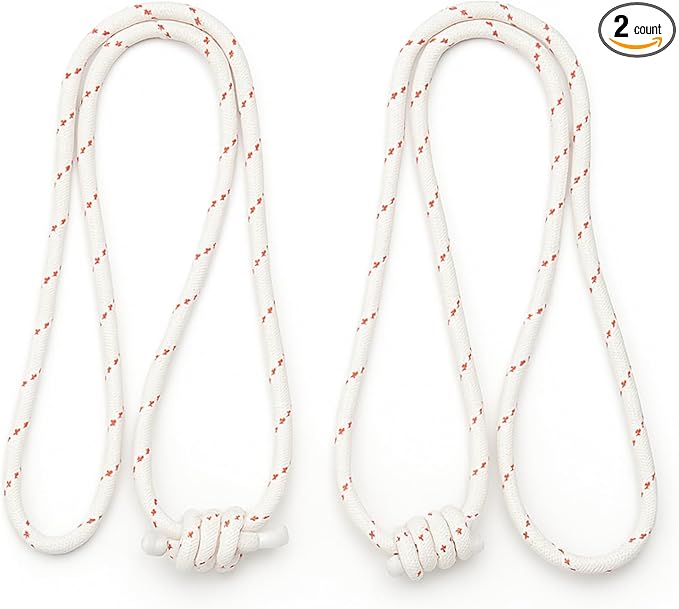 Yogikuti Iyengar Yoga Wall Rope Pair Premium Quality Cotton & Polyester Ropes for Restorative & Anti-Gravity Poses-GravixFit