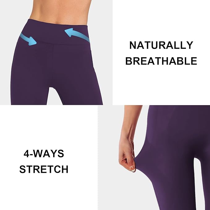 DIBAOLONG Womens High Waist Yoga Pants Cutout Ripped Tummy Control Workout Running Yoga Skinny Leggings-GravixFit