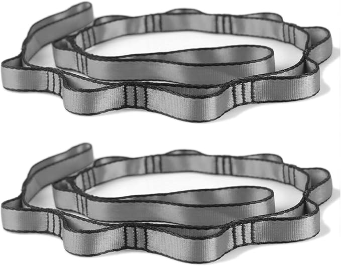 PRIOR FITNESS 2pcs Nylon Daisy Chain Straps for Aerial Yoga Hammock Swing Adjustable Aerial Silk Extender Strap Rope Anti-Gravity Yoga Extend Belts-GravixFit