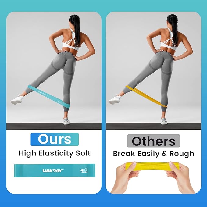 Resistance Bands for Working Out Exercise Loop Bands Workout Bands Set for Men Women Body Stretching, Crossfit Training, Home Workout, Physical Therapy, Booty Legs, Set of 5-GravixFit