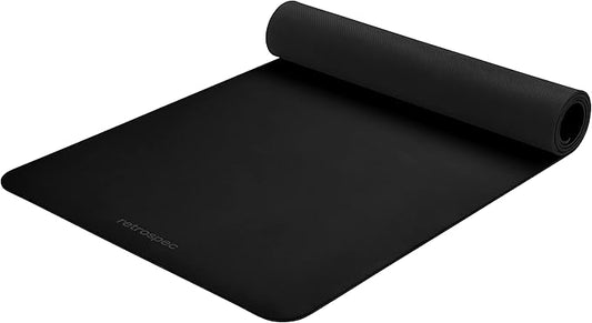 Retrospec Laguna 5mm Yoga Mat - Fitness Mat for Women, Men & Children, Slip-Resistant and Moisture Absorbing Exercise Mat for Home, Pilates, Yoga and Floor Workouts-GravixFit