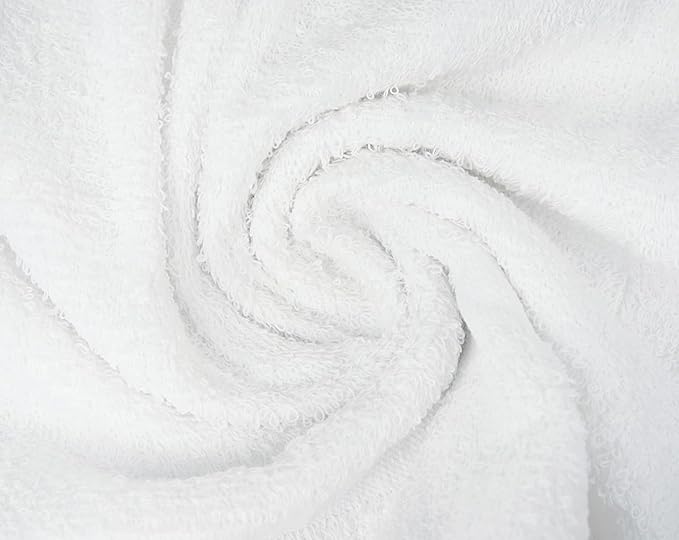 CH White Bath Towels Bulk - 22 x 44 Inches, 100% Cotton Economy Light Weight Towels for Commercial Use - Quick Dry, Ultra-Soft, and Absorbent Bulk Towels (12 Pack)-GravixFit