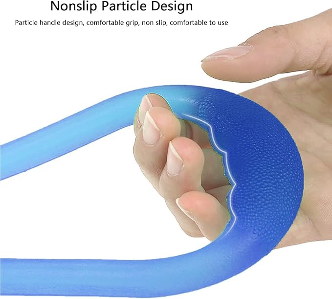 7 Ring Stretch Resistance Exercise Band, BetterJonny Workout Bands Yoga Stretching，Foot, Leg and Arm Exerciser for Home or Fitness Center Workout Walking Exercise-GravixFit