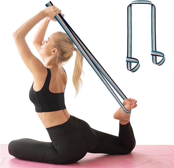 ZOOEASS Yoga Mat Strap, Adjustable Durable Yoga Mat Carrier & Stretching Strap, Multiple Color Choices-GravixFit