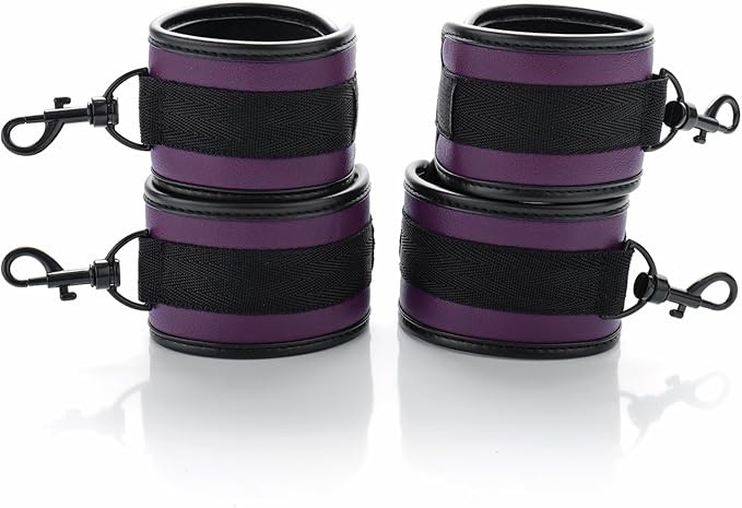 6pcs Black PU Adjustable Straps Sports Training Fitness Gear Home Yoga Set-GravixFit