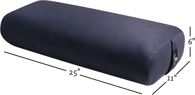 Hugger Mugger Standard Yoga Bolster - Firm, Supportive, Handmade, Durable-GravixFit