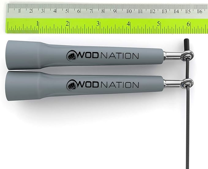 WOD Nation Adjustable Speed Jump Rope For Men, Women & Children - Blazing Fast Fitness Skipping Rope Perfect for Boxing, MMA, Endurance-GravixFit