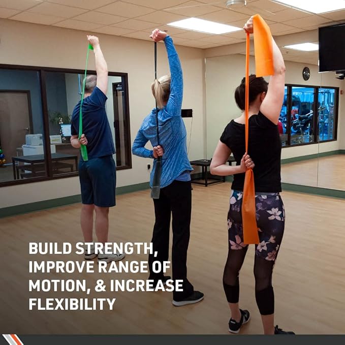 Body Sport Exercise Band, 25 yd. x 4 in. Roll, Extra Heavy Resistance - Home & Gym Fitness Equipment for Stretching, Strength Training & Physical Therapy (Purple)-GravixFit