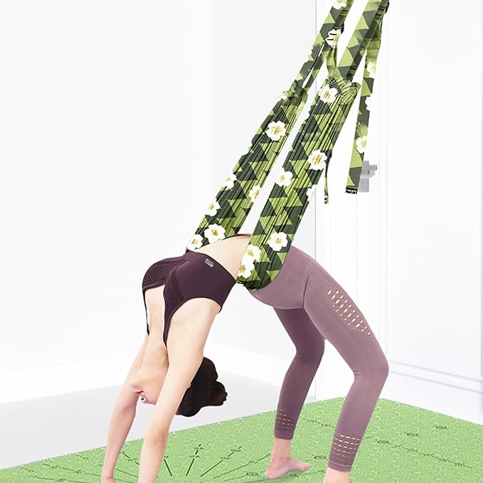 TOCO FREIDO Waist Back Leg Stretch Strap/Yoga Fitness Band, Leg Stretching Assist Trainer, Yoga Stretcher, Back Bend Split Inversion Strap for Fitness, Dance, Ballet, Gymnastics-GravixFit