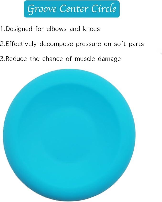Silicone disc yoga anti-slip mat, fitness sports knee and elbow pads disc mat(Light Blue)-GravixFit