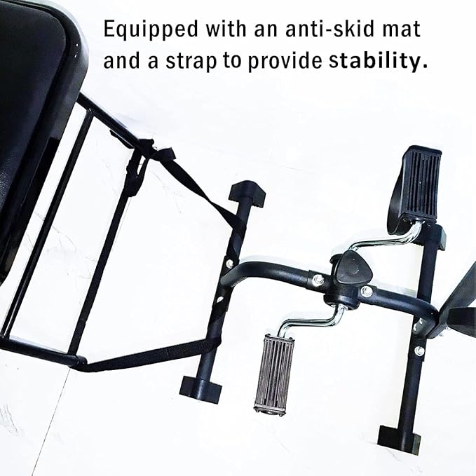 Pedal Exerciser Bike Hand Arm Leg and Knee Peddler Adjustable Fitness Equipment for Seniors, Elderly Home Pedal Exercise Bike for Total Body, with Gift Box-GravixFit