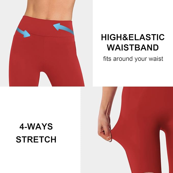 DIBAOLONG Womens High Waist Yoga Pants Cutout Ripped Tummy Control Workout Running Yoga Skinny Leggings-GravixFit