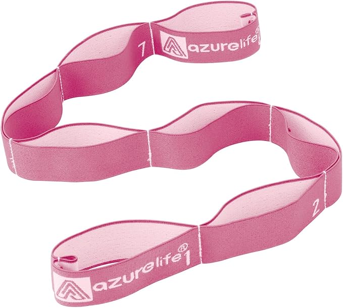 Premium Durable Stretch Straps with Loops, Stretching Strap for Physical Therapy, Multi-Loop Yoga Strap Fitness Exercise Strap for Yoga, Pilates, Dance, Flexibility&Exercise-GravixFit