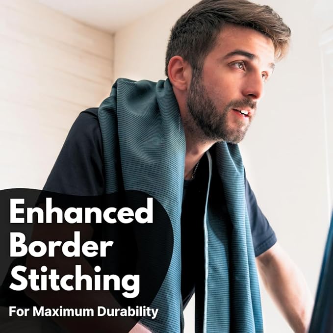 ECCOSOPHY Microfiber Beach Towel – Quick Dry Gym Towel, Highly Absorbent with Ribbed Texture, Lightweight – Ideal for Travel, Pool, Yoga, Fitness & Outdoor Adventures – 60x30 Black-GravixFit