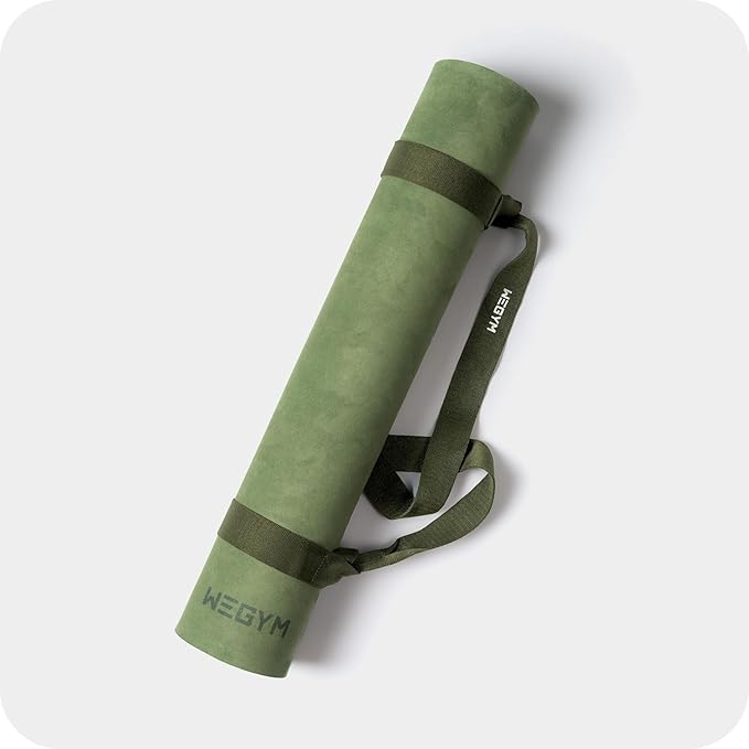 4mm Cushioned Exercise Mat for Yoga & Pilates - Anti Slip, Polyurethane with Suede Top & Carrying Strap-GravixFit