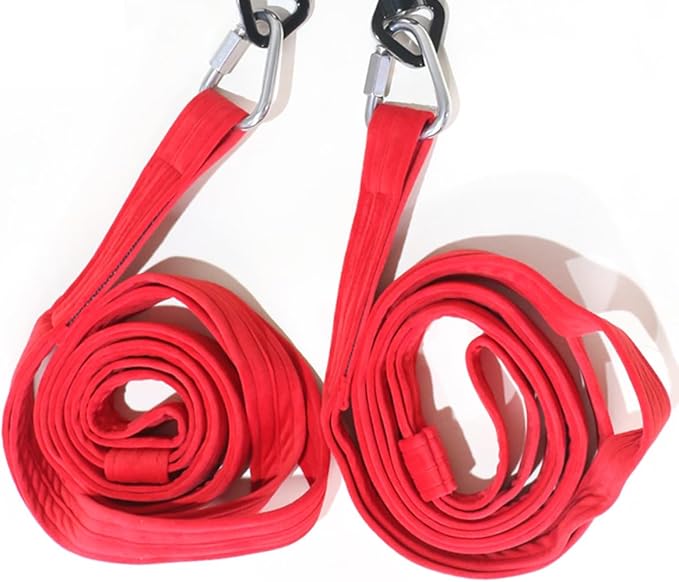 8.2ft 2.5m Aerial Straps Ropes Yoga Aerial Acrobatics Body Aerial Loop Trapeze Circus Apparatuses Equipment Three-Layer Straps 1 pairs-GravixFit