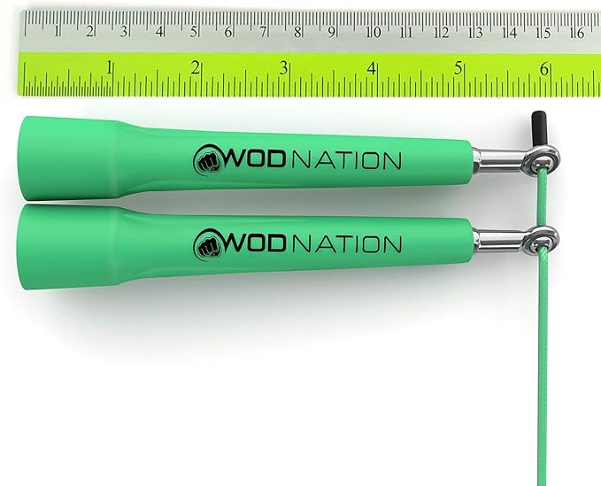WOD Nation Adjustable Speed Jump Rope For Men, Women & Children - Blazing Fast Fitness Skipping Rope Perfect for Boxing, MMA, Endurance-GravixFit