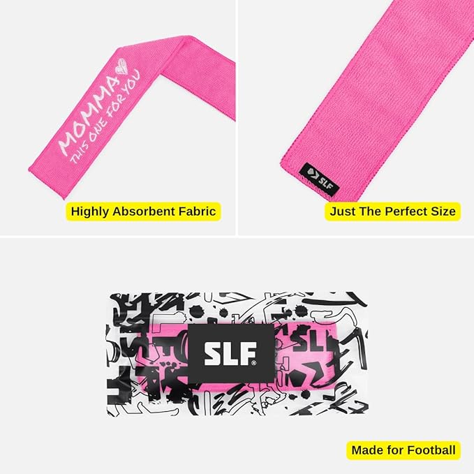 SLEEFS Momma Pink Thin Football Towel-GravixFit