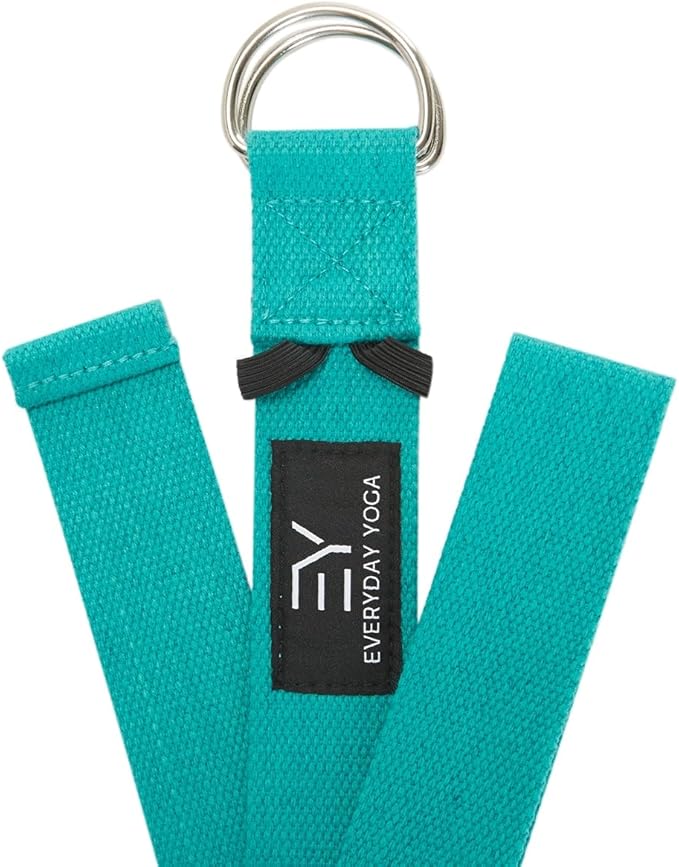 Everyday Yoga Super Strong Strap with Metal D-ring Buckle - Improve Flexibility, Stretching, and Physical Therapy Fitness.-GravixFit