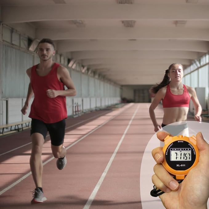 16-Pack Multi-Function Electronic Digital Sport Stopwatch Timer, Large Display with Date Time and Alarm Function, Sports Coaches Fitness Coaches and Referees-GravixFit